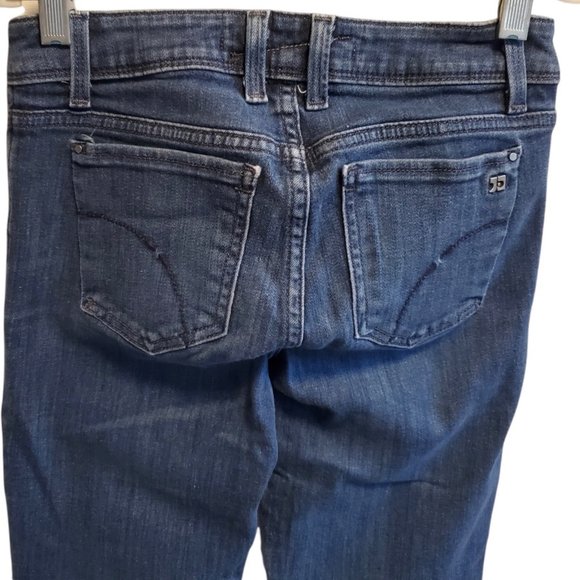 Joes Jeans Honey Straight Leg Size W25 Blue Stretch Dark Wash Mid Rise Inseam 31 - Picture 4 of 11